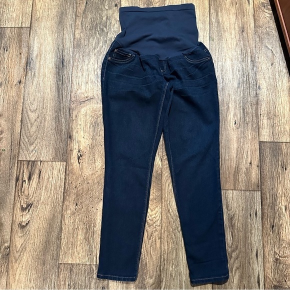 Indigo Blue Maternity Skinny Jeans Size Medium - Picture 1 of 7